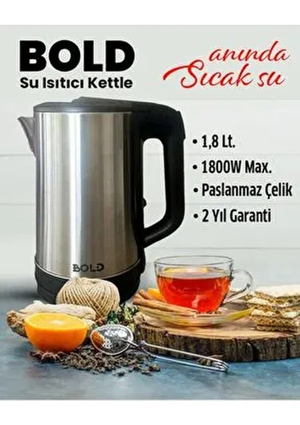 Su Isıtıcı Kettle Anında Sıcak Su 1,8 Litre