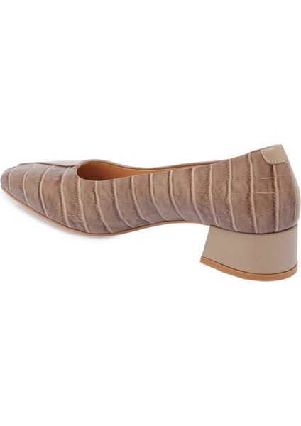 Vizon Hakiki Deri Kadın Topuklu Ayakkabı - K24S1AY67707-N98 fiyatları