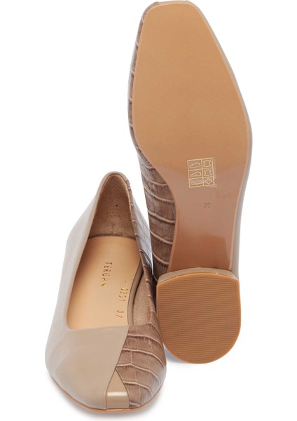 Vizon Hakiki Deri Kadın Topuklu Ayakkabı - K24S1AY67707-N98 fırsatları