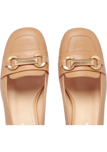 Nude Hakiki Deri Kadın Topuklu Ayakkabı - K24S1AY67607-Q9J indirimleri