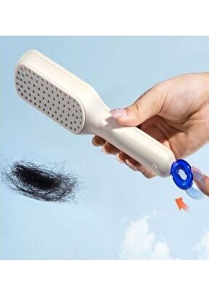 Kolay Temizlenen Saç Tarağı Kendinden Temizlenen Saç Fırçası 1 Adet