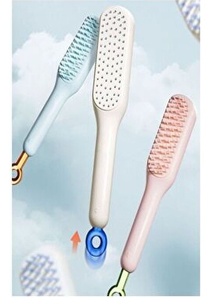 Kolay Temizlenen Saç Tarağı Kendinden Temizlenen Saç Fırçası 1 Adet modelleri