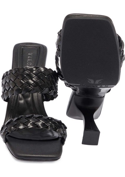 Siyah Vegan Kadın Terlik - K24Y1TR67428-O3C fırsatları
