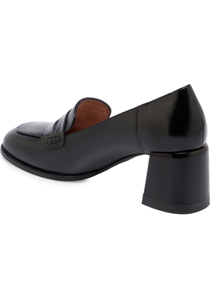 Siyah Hakiki Deri Kadın Topuklu Ayakkabı - K24S1AY67706-A23 fiyatları