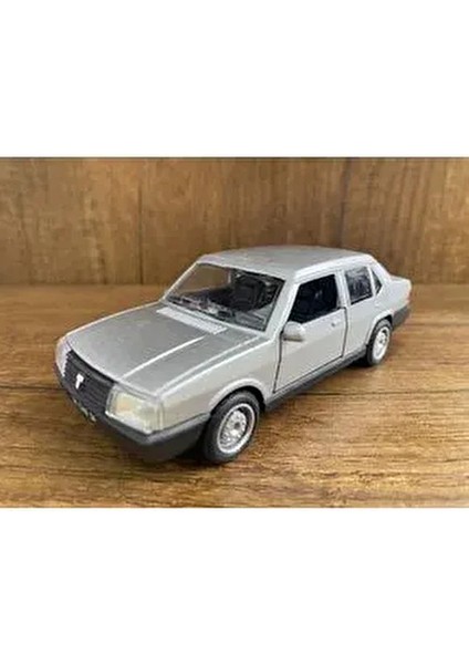 Gri Doğan Şahin Metal Çek Bırak Oyuncak Araba Tofaş Şahin Model Araç Kapıları Açılır Metal Tofaş