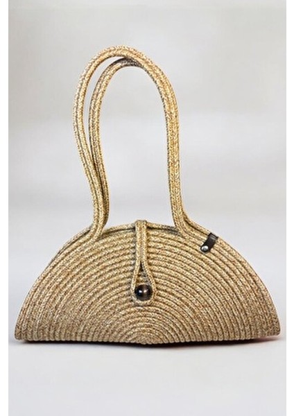 Mia Kadın Omuz Çantası Hasır Materyal Düz Desenli Ergonomik Tasarım Basic Koleksiyon fiyatları