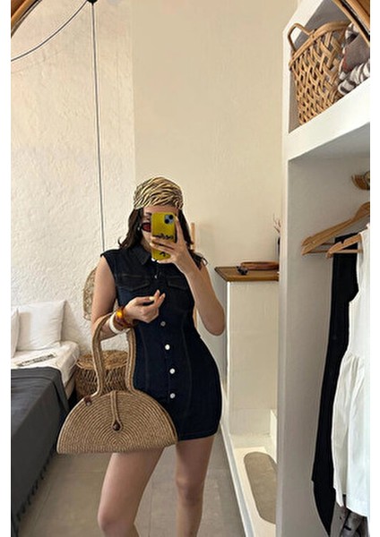 Mia Kadın Omuz Çantası Hasır Materyal Düz Desenli Ergonomik Tasarım Basic Koleksiyon modelleri