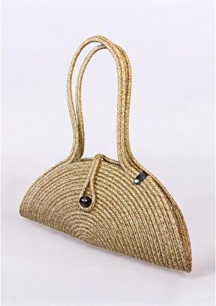 Mia Kadın Omuz Çantası Hasır Materyal Düz Desenli Ergonomik Tasarım Basic Koleksiyon fırsatları