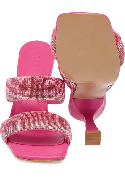 Pembe Deri-Vegan Kadın Terlik - K24Y1TR67431-I4Q fırsatları