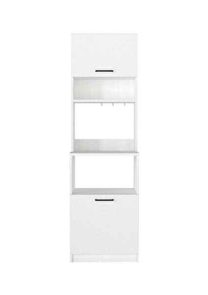 Tuco 1 Kapaklı Mutfak Dolabı Kahve Köşesi Çok Amaçlı Dolap Beyaz