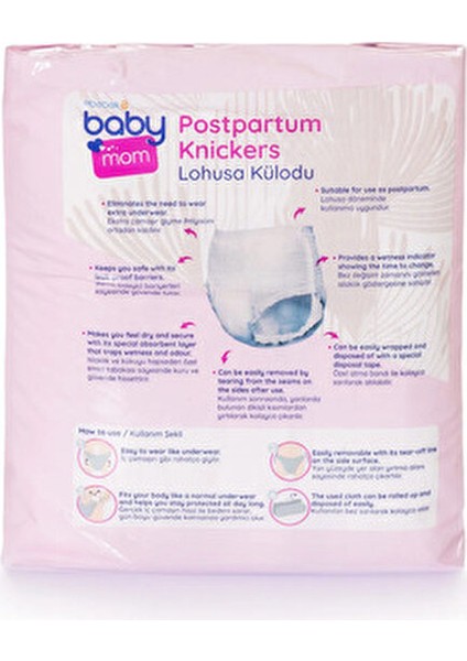 Emici Külot Orta Medium 9 Adet, Lohusa Emici Külot Doğum Sonrası Konforlu Hijyenik ve Sızdırmaz fırsatları