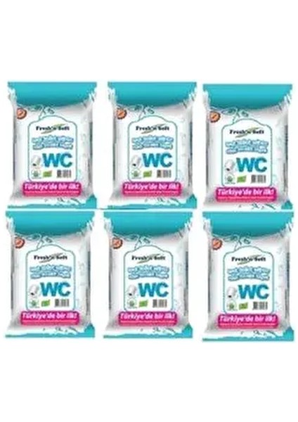 Wc Islak Tuvalet Kağıdı 60'lı 6 PAKET/360 Yaprak
