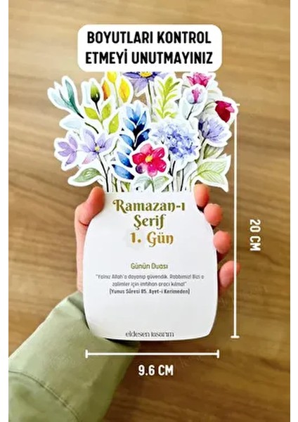 Ahşap Tutuculu Ramazan Takvimi 15 Yapraklı Günün Hadis-I Şerifi İçin Özel Tasarım fiyatları