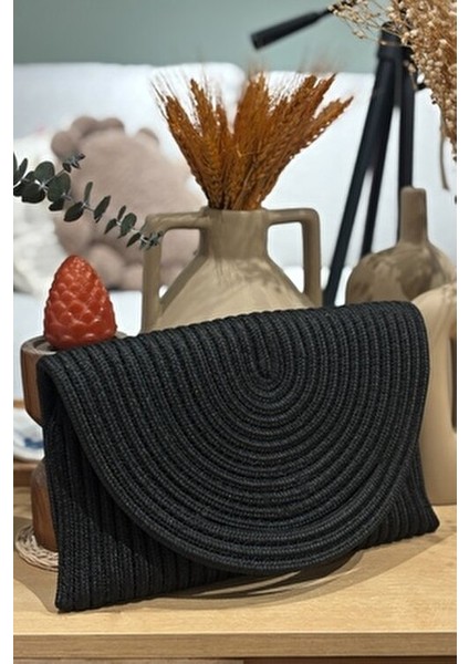 Kadın Hasır Zarf Portföy Clutch Çanta Ergonomik Tasarım Basic Koleksiyon 30x20 cm fiyatları