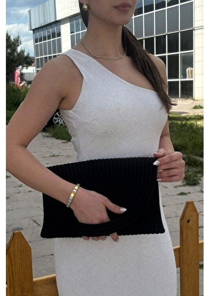 Kadın Hasır Zarf Portföy Clutch Çanta Ergonomik Tasarım Basic Koleksiyon 30x20 cm fırsatları