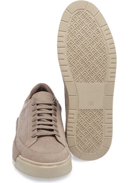 Vizon Hakiki Nubuk Deri Erkek Sneaker - E24I1AY56905-A65 fırsatları