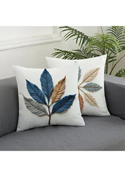 2 Li Kombin Nakış Desenli Krem Zemin 3 Boyutlu Dijital Baskılı Kırlent Kılıfı fiyatları