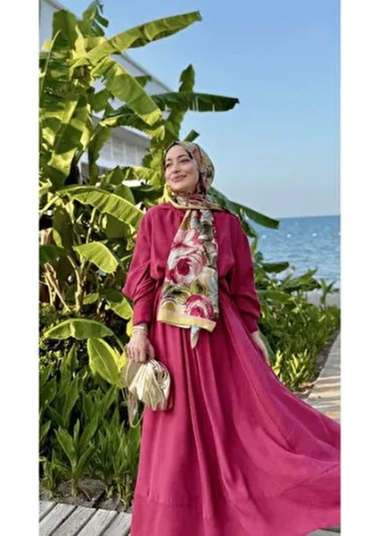 Kayısı Rossel Desen Pamuk Şal