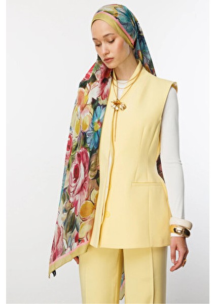 Kayısı Rossel Desen Pamuk Şal fırsatları