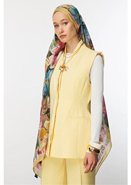 Kayısı Rossel Desen Pamuk Şal