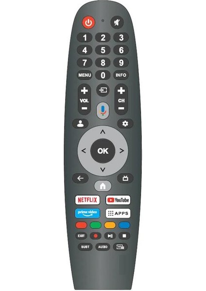 65OVF9001UQ Ile Uyumlu Mikrofonlu 4K Smart Tv Kumandası