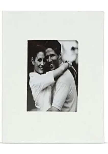 Fotoğraf Albümü Beyaz - Deri Kaplı Foto Pencereli 100LÜ 10X15CM