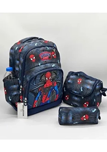 Speedy Ortopedik Sırt Destekli Folyo Beslenmelik ve Kalemlikli Sırt Ilkokul Çantası Çok Renkli 2900