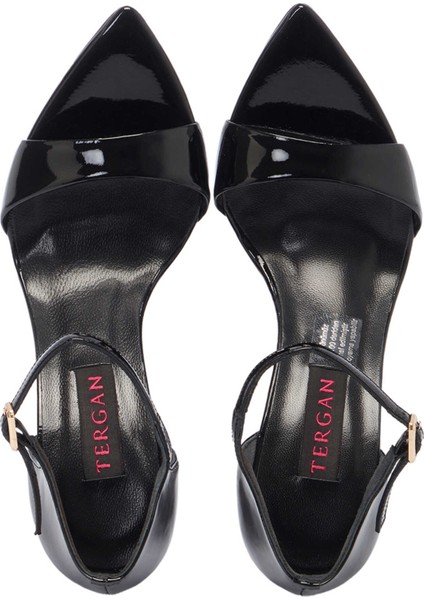 Siyah Rugan Hakiki Deri Kadın Dolgu Topuklu Ayakkabı - K24Y1AY67252-A07 indirimleri