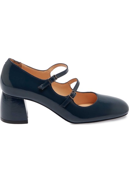 Lacivert Hakiki Deri Kadın Topuklu Ayakkabı - K24S1AY67608-C16 modelleri