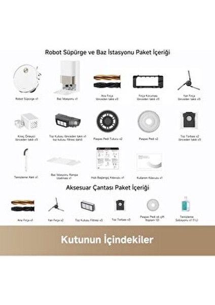 Techx X50 Ultra Complete Vacuumix Cleaner Robot Süpürge, 20.000 Pa , 4.5 Litre Su Haznesi