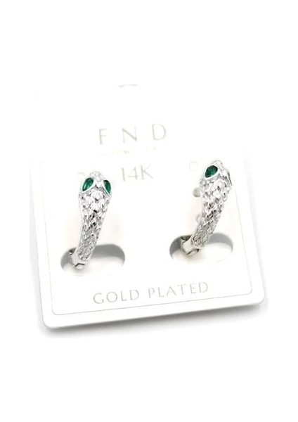 Yılan Küpe - Gümüş