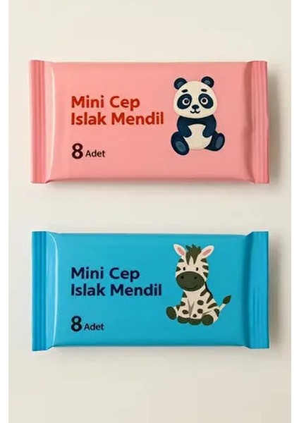 256 Yaprak ( 32 Paket )Taşınabilir Mini Islak Mendil Taşınabilir Cep Çanta Seyahat Kamp Temizlik