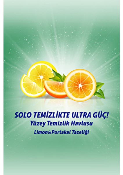 Temizlikte Ultra Güç Limon&portakal Tazeliği Yüzey Temizlik Havlusu 3'lü 300 Yaprak