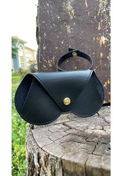 Asılabilir Gözlük Kılıfı Kalp Model ( Siyah )