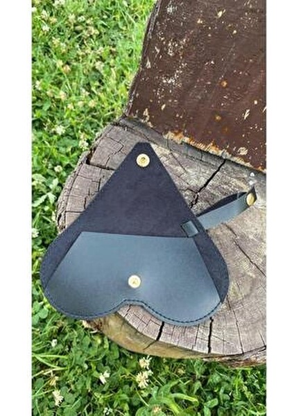 Asılabilir Gözlük Kılıfı Kalp Model ( Siyah )