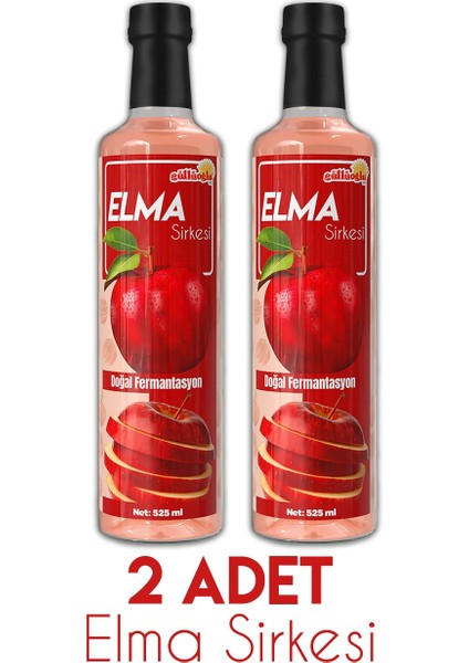 Elma Sirkesi x 2 Adet 525ML