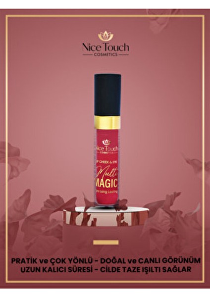 Lip Cheek & Eye Multi Magic 3’ü 1 Arada Ruj Allık Far – Uzun Süre Kalıcı Nemlendirici modelleri