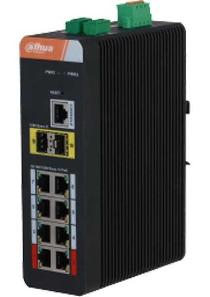 8 Kanal Yönetilebilir Gigabit Endüstriyel Swicth (8ge Poe + 2ge Sfp )