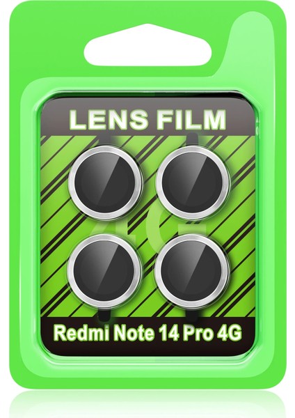 Xiaomi Redmi Note 14 Pro 4g Raze Metal Kamera Lens - Gümüş Mrayd