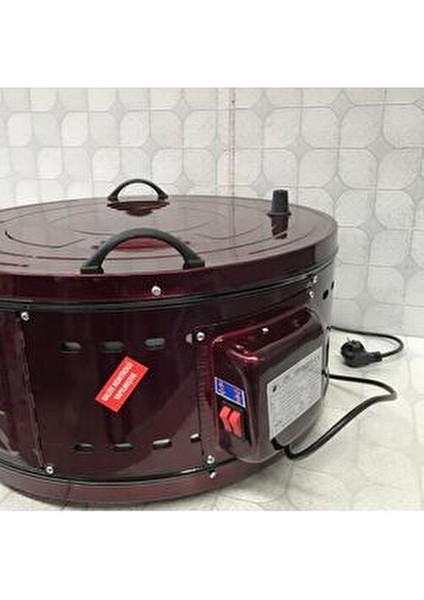 Uğur Büyük Boy ( Aile Boyu ) Yuvarlak Davul Fırın Bordo Tek Tepsili-Beğenmezsen Iade Garantili fiyatları