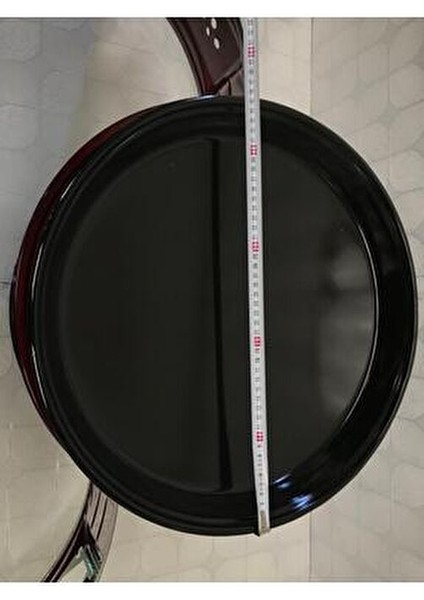 Uğur Büyük Boy ( Aile Boyu ) Yuvarlak Davul Fırın Bordo Tek Tepsili-Beğenmezsen Iade Garantili