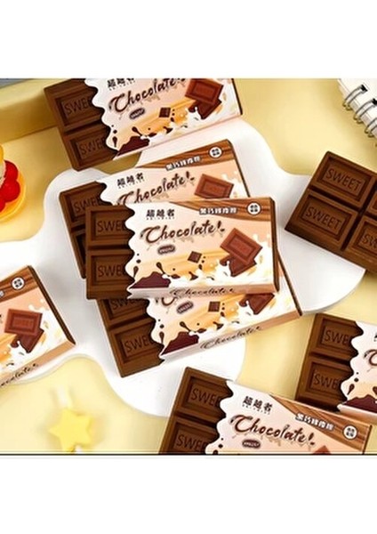 Çikolata Desenli Kahverengi Kauçuk Stick Sevimli Kare Silgi Okul Öncesi Hediyelik indirimleri