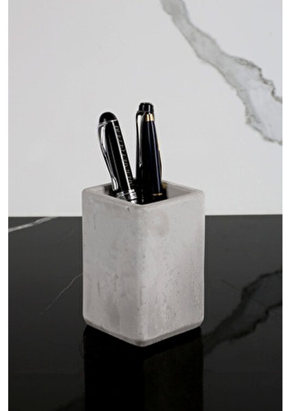 4 Parça Mermer Desenli Beton Ofis Seti Masaüstü Kalemlik Kartvizitlik Notluk fırsatları