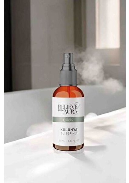 Bitkisel Gliserinli Doğal Çilek Kolonyası - 50 ml