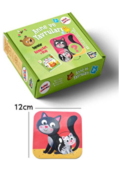 Hayvanlar ve Yavruları 12 Parça (Puzzle Karton Kitap) fırsatları