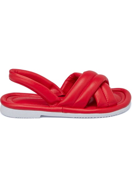 Kırmızı Hakiki Deri Kadın Sandalet - K24Y1SN67414-A30 modelleri