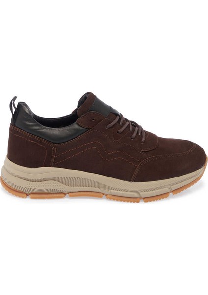 Kahve Hakiki Nubuk Deri Erkek Sneaker - E24S1AY56982-A39 modelleri