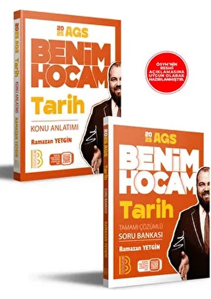 2026 Ags Tarih Konu Anlatımı ve Tamamı Çözümlü Soru Bankası Seti Benim Hocam Yayınları