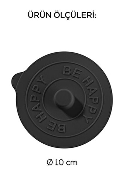 3 Adet Silikon Isı Koruyucu Bardak Kapağı Antrasit