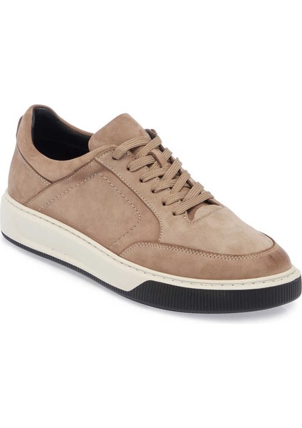 Vizon Hakiki Nubuk Deri Erkek Sneaker - E24S1AY57046-A65